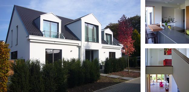 Neubau Einfamilienhaus, Düsseldorf-Ludenberg – Projektcollage
