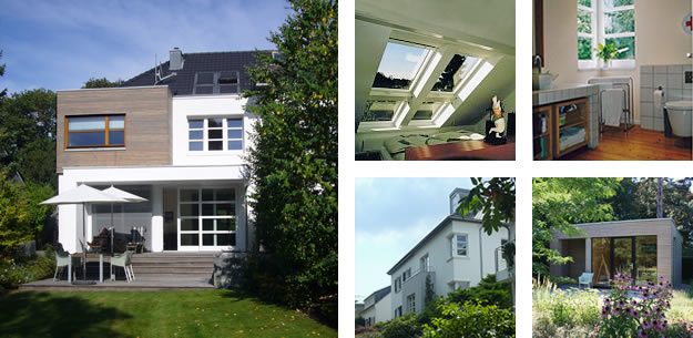 Umbau und Ausbau Wohnhaus Windberg, Mönchengladbach – Projektcollage